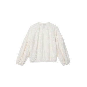 Mint Velvet Cream Floral Jacquard Blouse